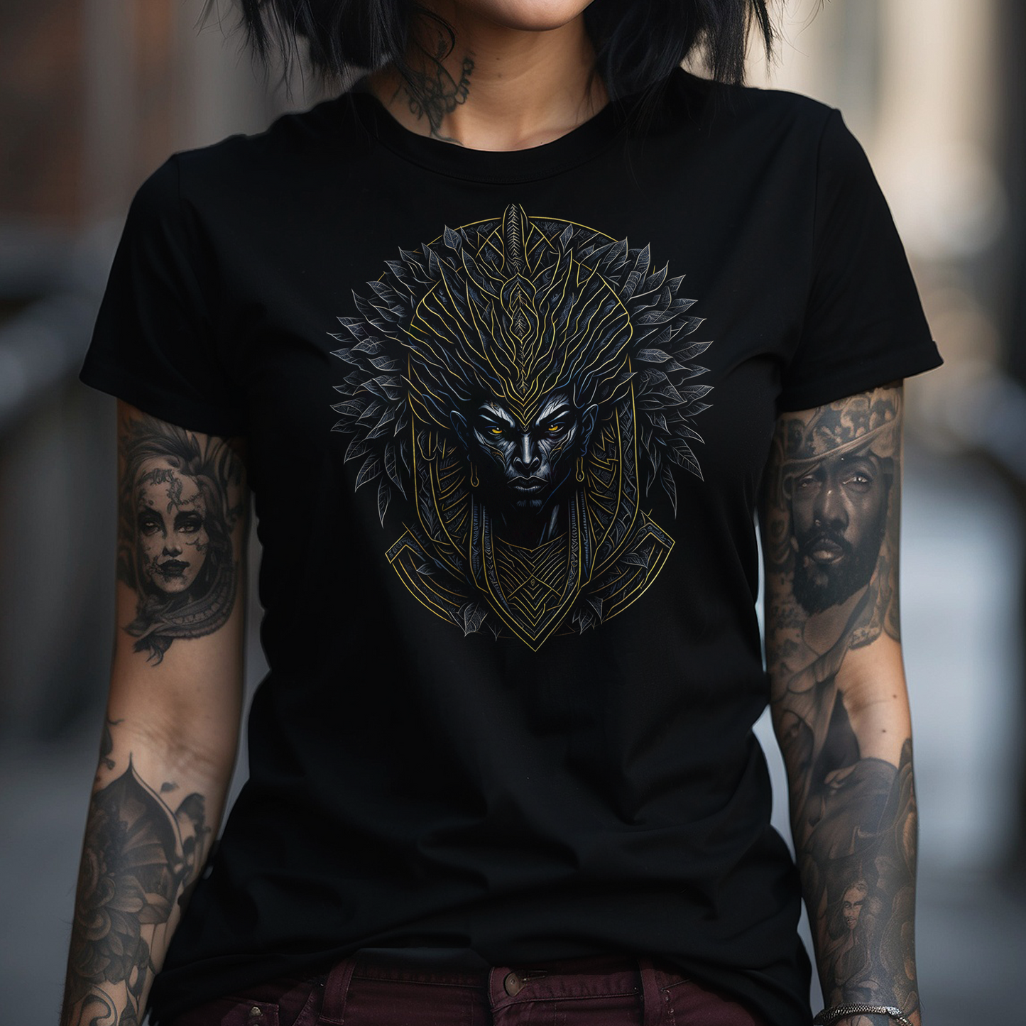 Gothic Afro-God T-shirt