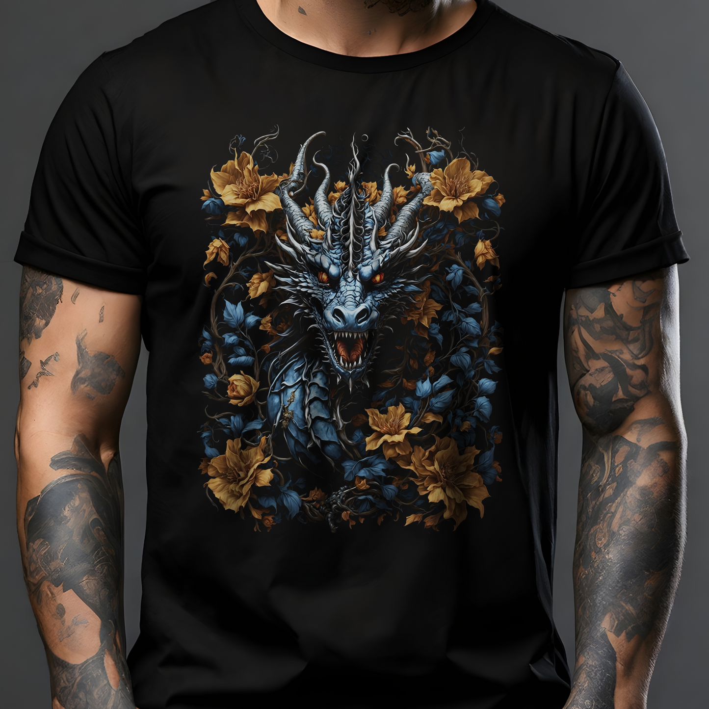 Dragon Flowers T-Shirt