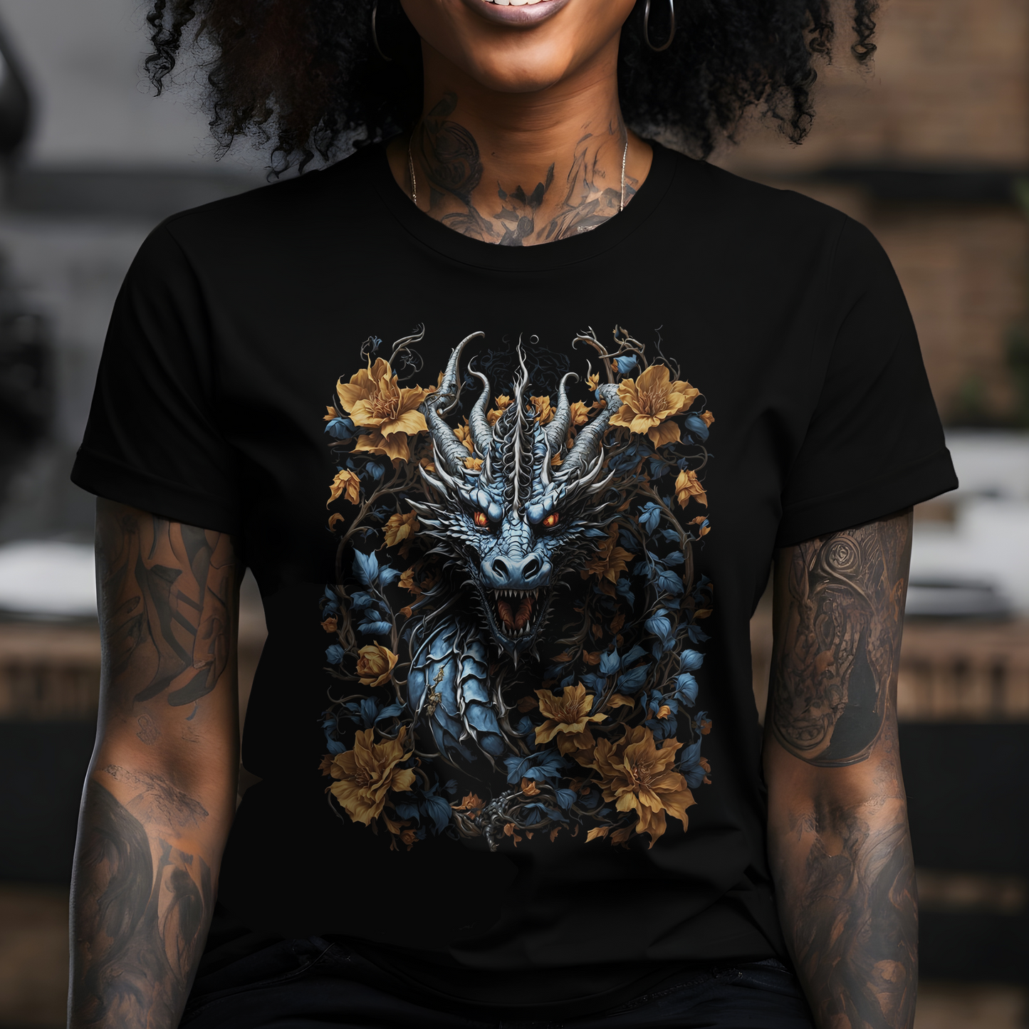 Dragon Flowers T-Shirt