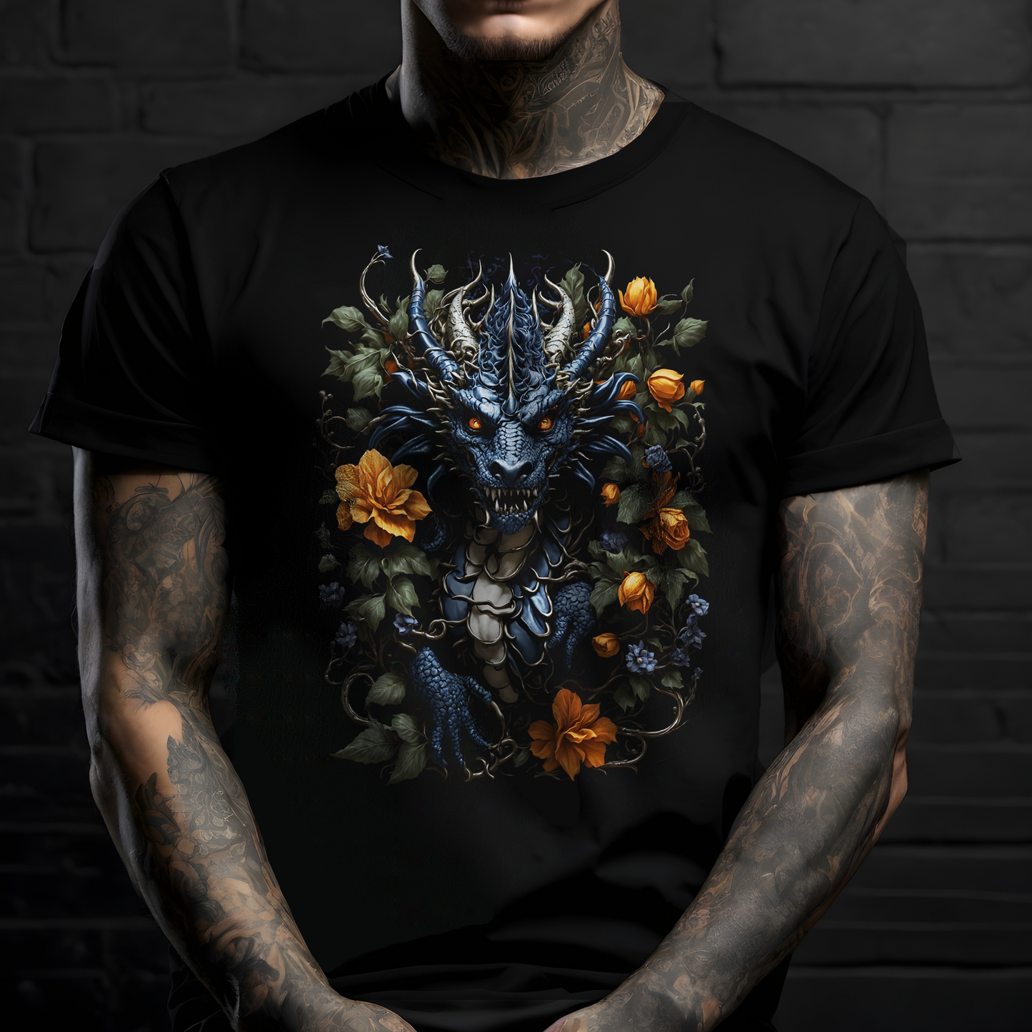 Dragon Flowers T-Shirt