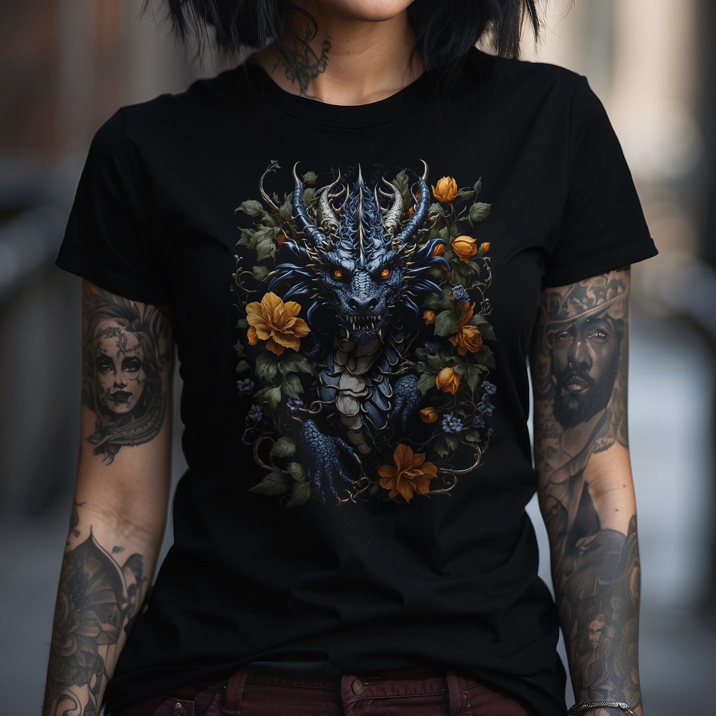 Dragon Flowers T-Shirt