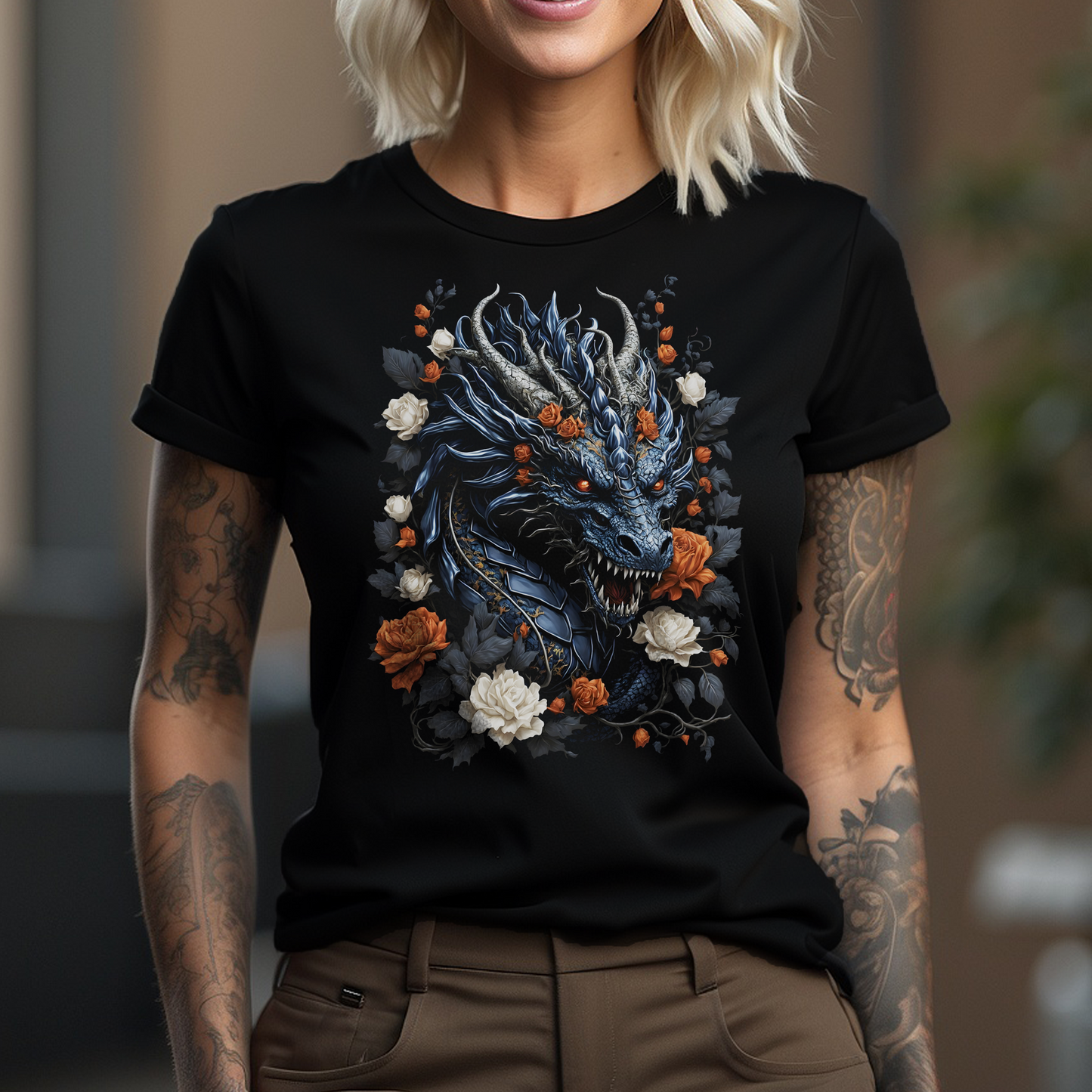 Dragon Flowers T-Shirt