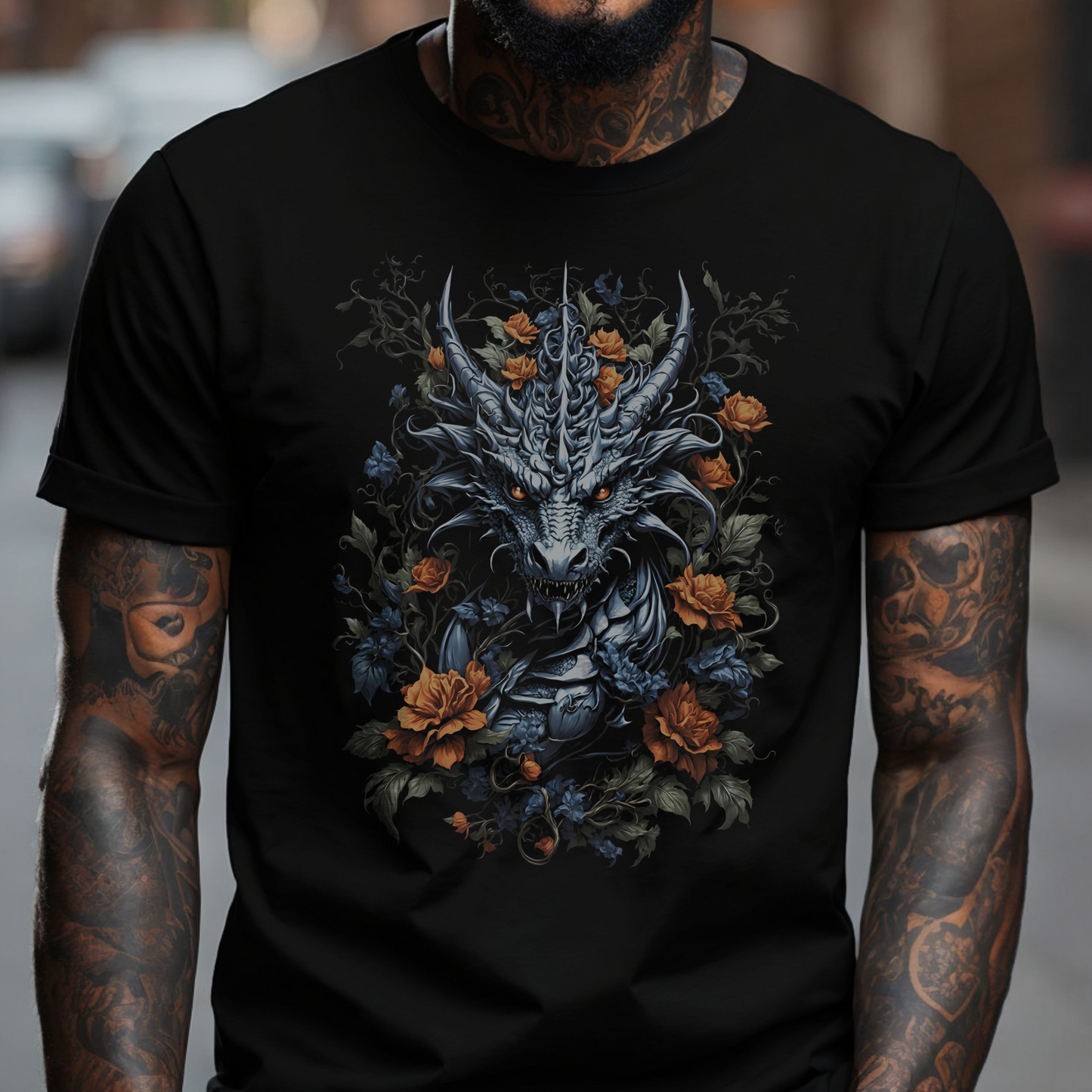 Dragon Flowers T-Shirt