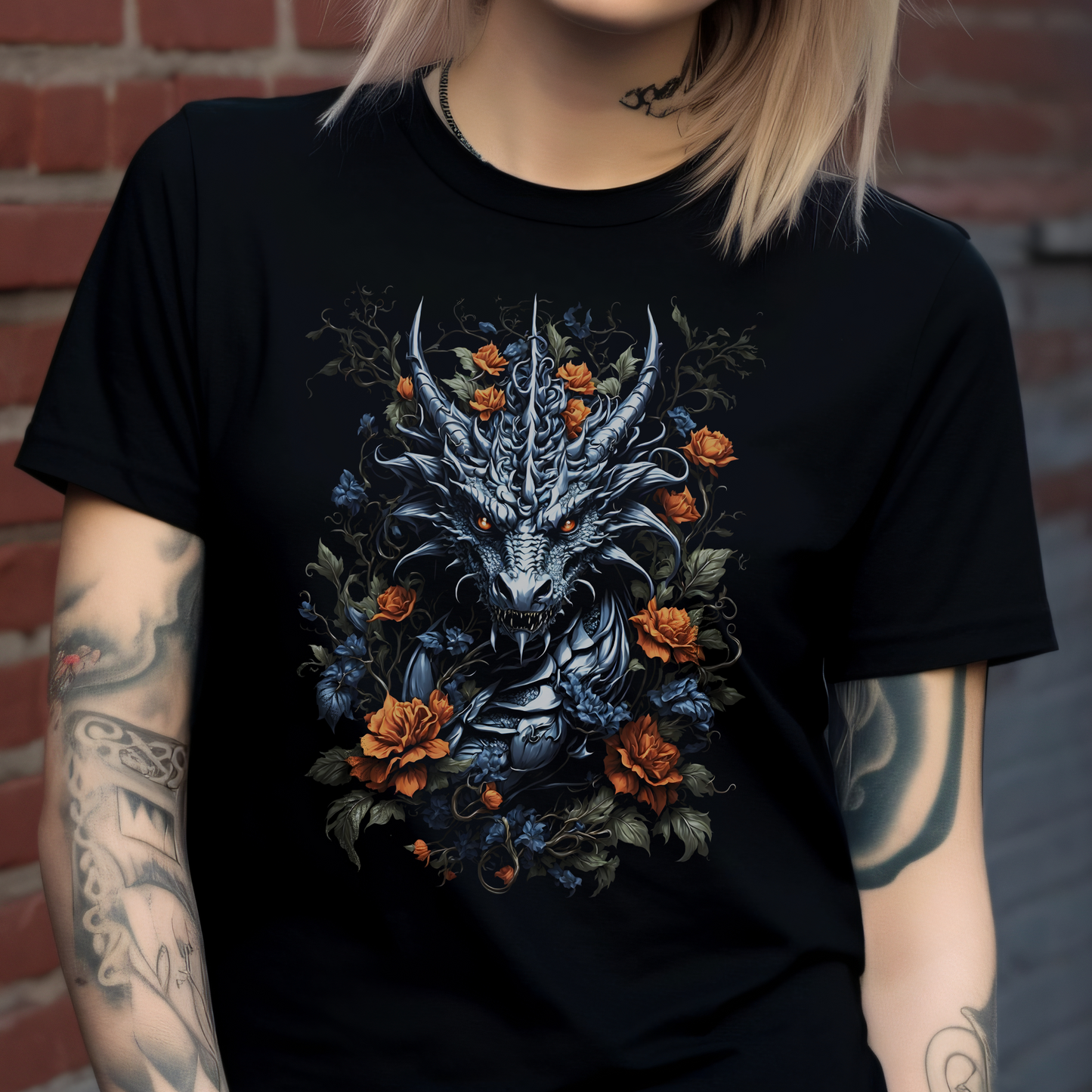 Dragon Flowers T-Shirt