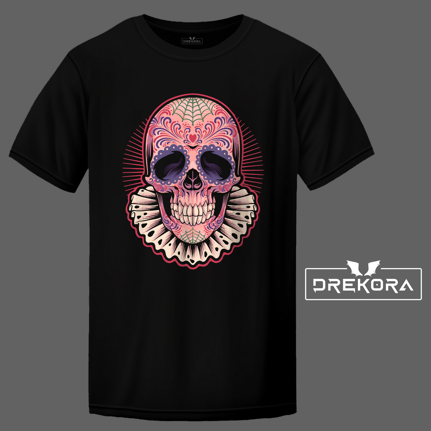 Skull Illustration Dia de Los Muertos T-shirt