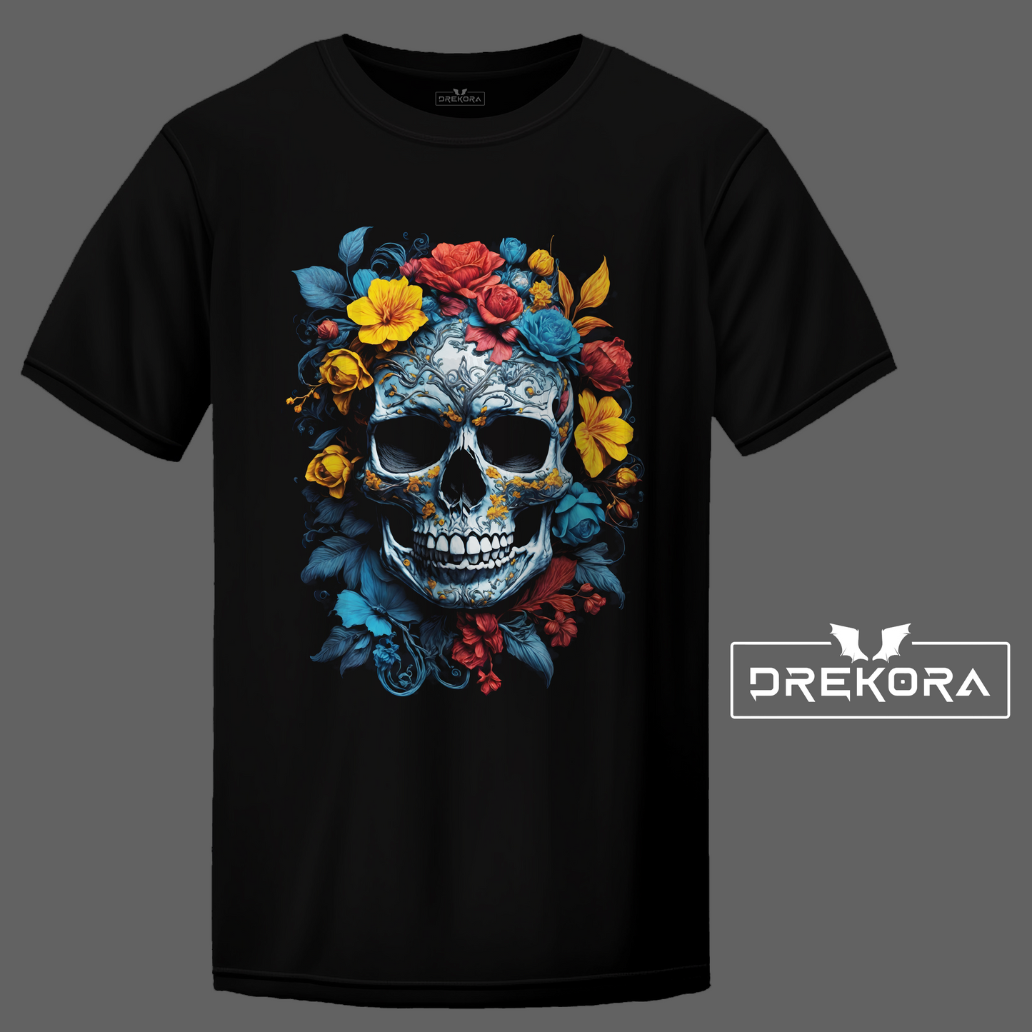 Floral Skull T-Shirt