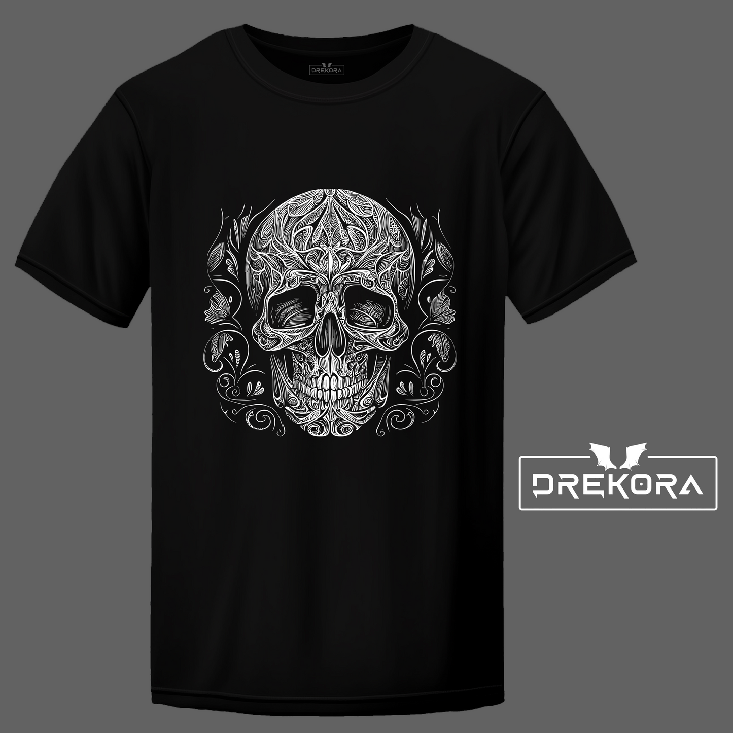 Skull Head Illustration T-Shirt