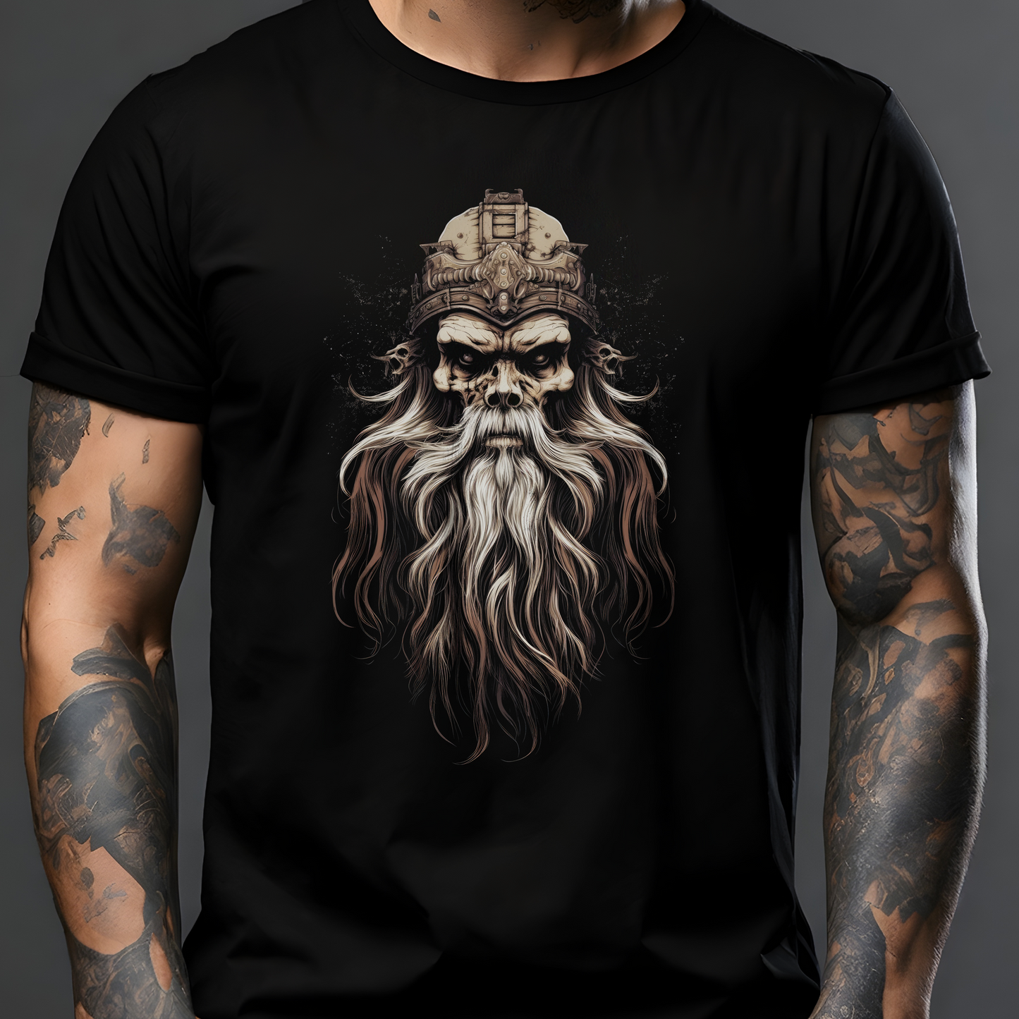 Skull Horror Illustration T-Shirt