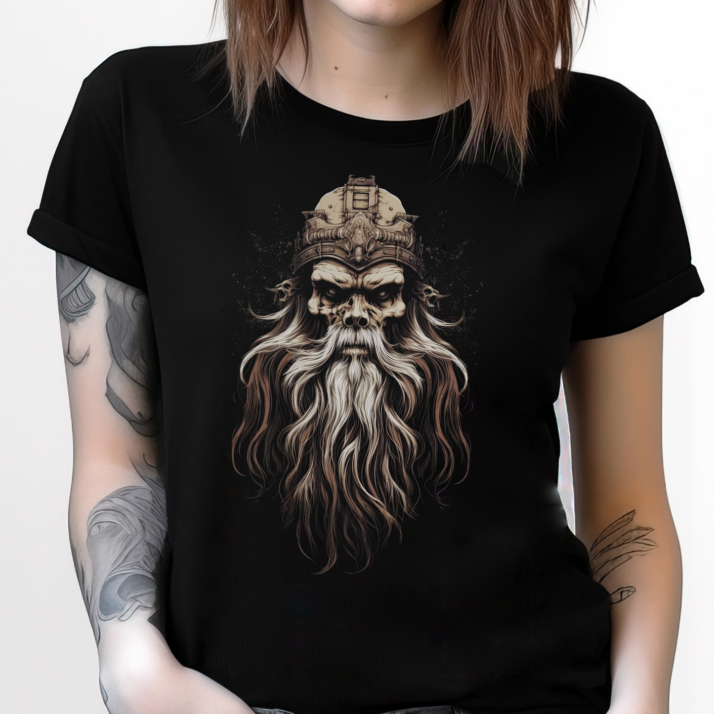 Skull Horror Illustration T-Shirt