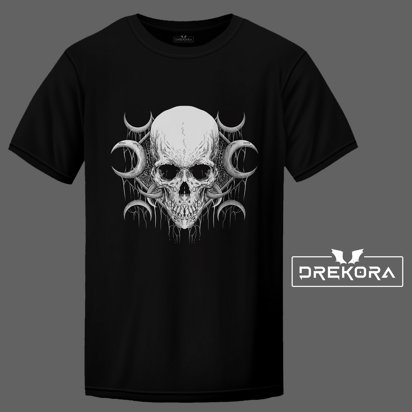 Temple Skull T-shirt, Goth clothing, Grunge Clothing, Alternative Clothing