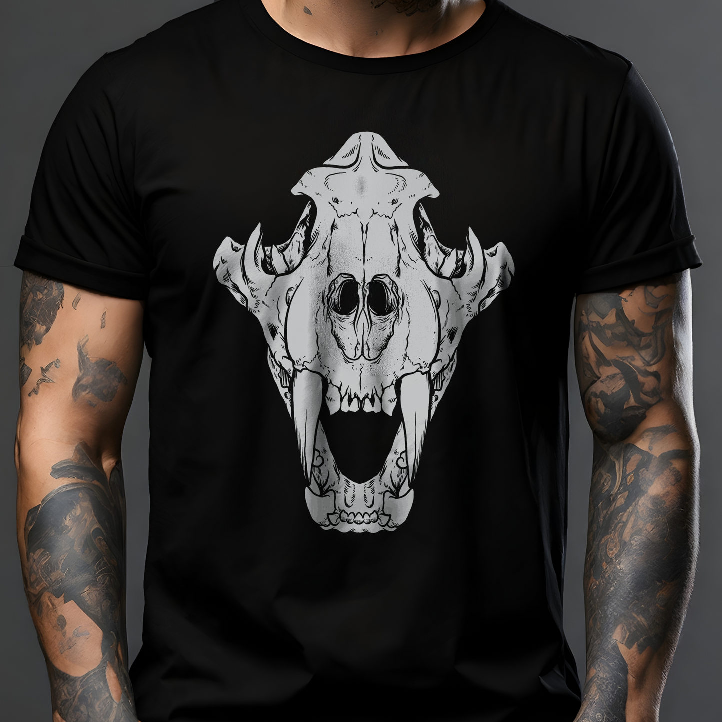 Skull Wolf Head T-Shirt