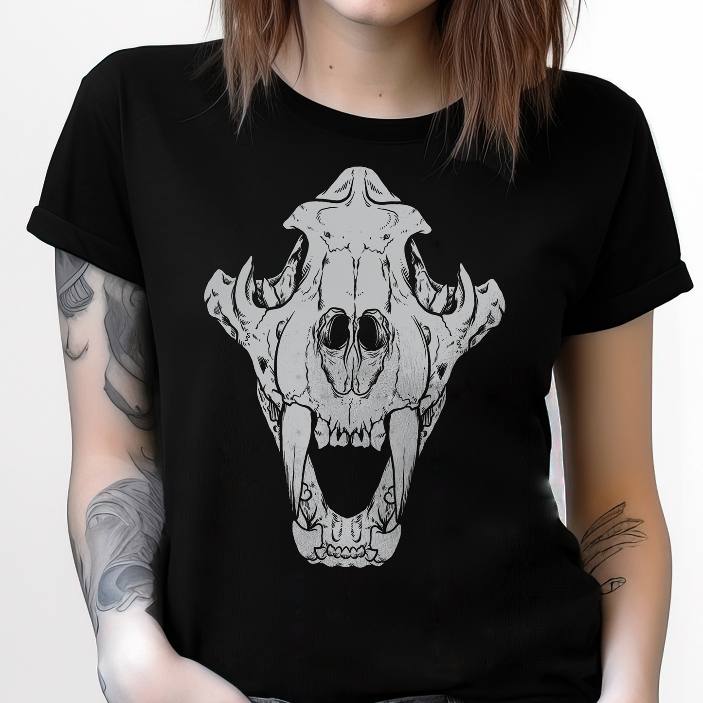 Skull Wolf Head T-Shirt