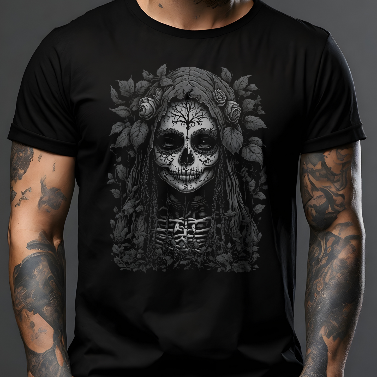 Dia de los Muertos Lady T-Shirt