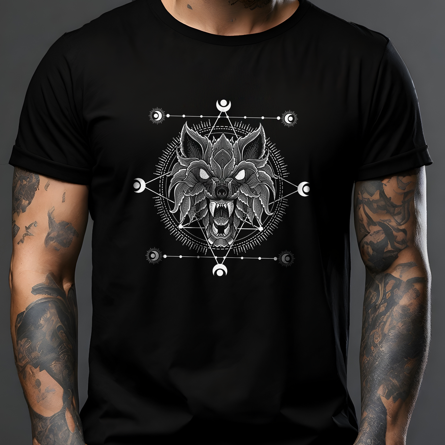 Wolf Sacred Geometry T-Shirt